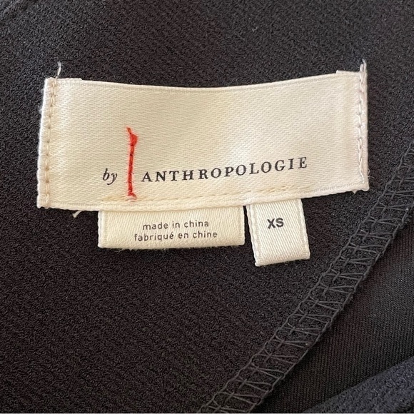 Anthropologie Cathy Structured Wide Leg Sleeveless V Neck Jumpsuit Black XS - Picture 15 of 16